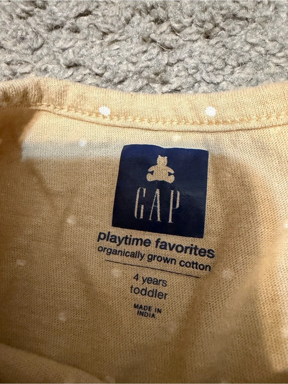 GAP Creamy Tan Polka Dot Girls One-Piece